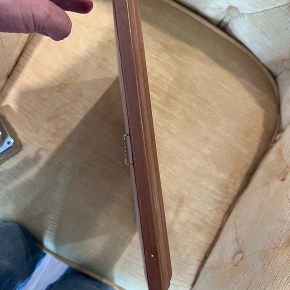 Framed Calligraphy “The Lord’s Prayer” art with oak(?) frame. Glass. - Picture 15 of 15